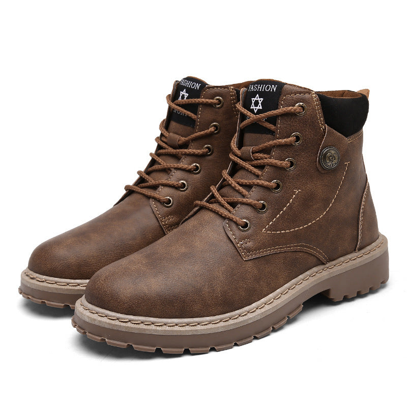 High-top British Style Martin Boots High Quality Working Casual Shoes